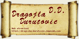 Dragojla Durutović vizit kartica